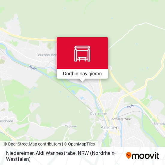 Niedereimer, Aldi Wannestraße Karte