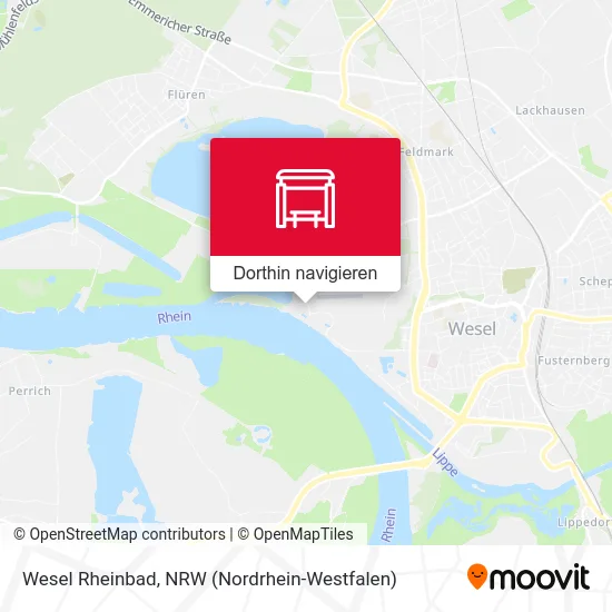 Wesel Rheinbad Karte