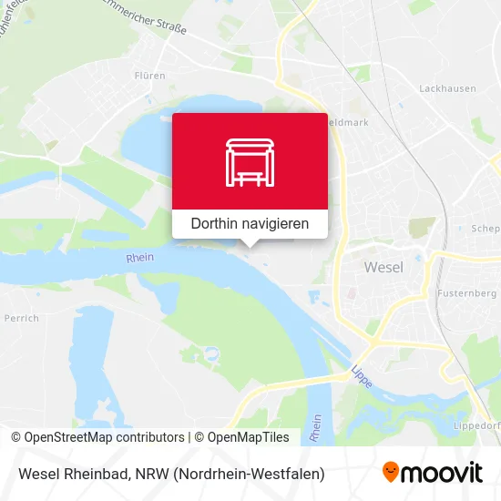 Wesel Rheinbad Karte