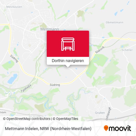 Mettmann Irdelen Karte