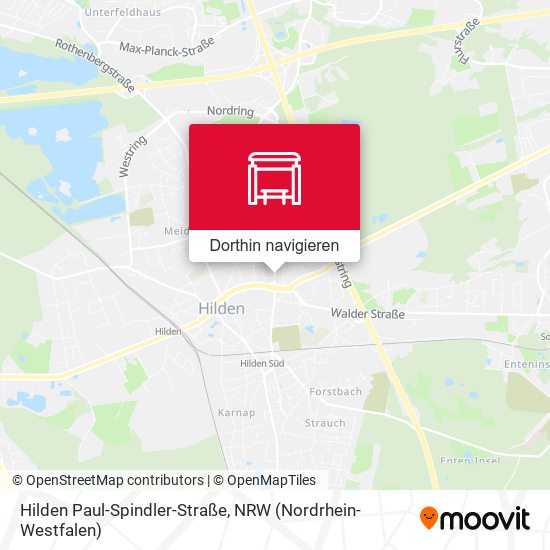 Hilden Paul-Spindler-Straße Karte