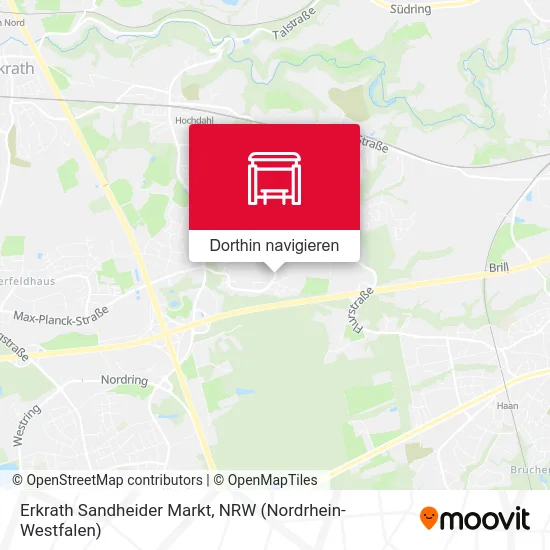 Erkrath Sandheider Markt Karte
