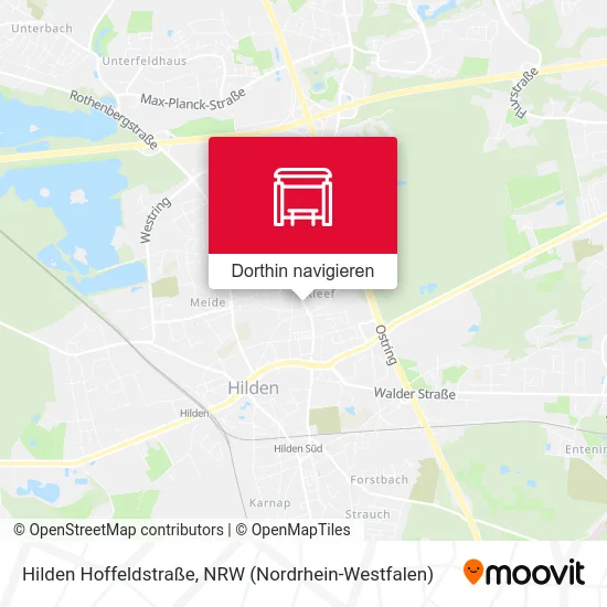 Hilden Hoffeldstraße Karte