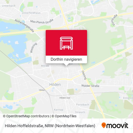 Hilden Hoffeldstraße Karte