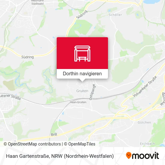 Haan Gartenstraße Karte