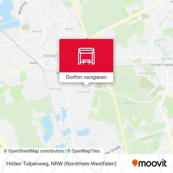 Hilden Tulpenweg Karte