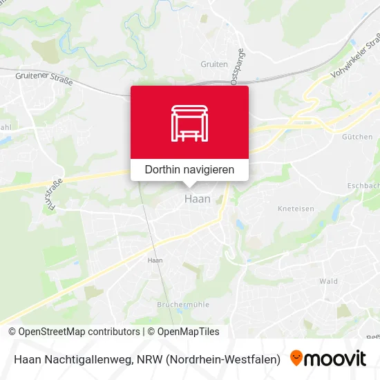 Haan Nachtigallenweg Karte