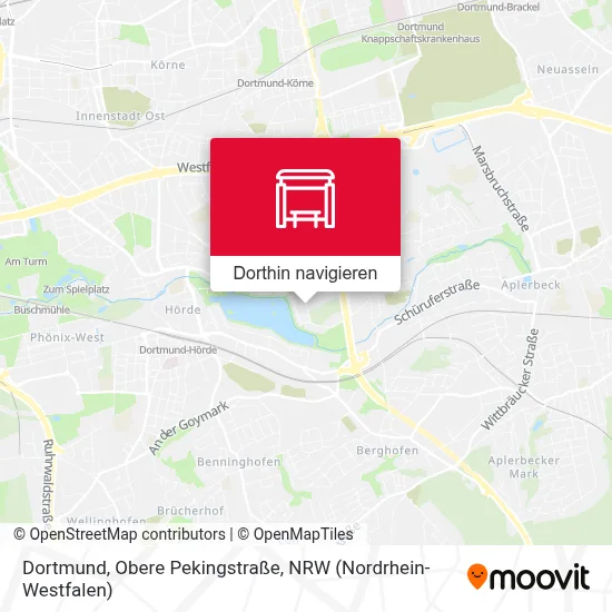 Dortmund, Obere Pekingstraße Karte