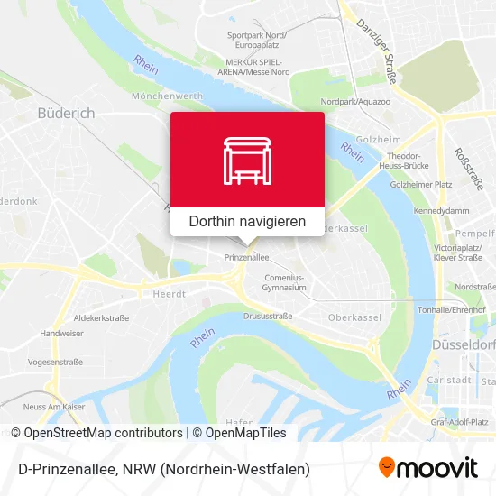 D-Prinzenallee Karte