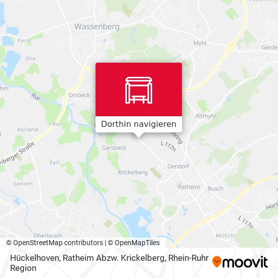 Hückelhoven, Ratheim Abzw. Krickelberg Karte