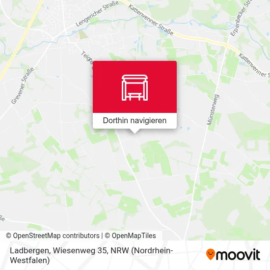 Ladbergen, Wiesenweg 35 Karte
