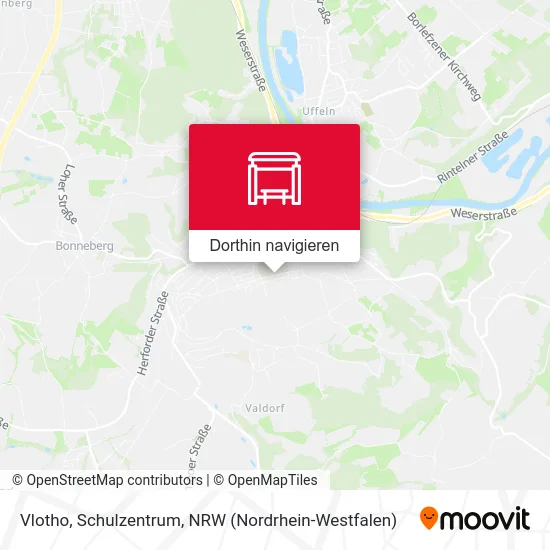 Vlotho, Schulzentrum Karte