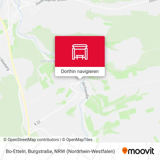 Bo-Etteln, Burgstraße Karte