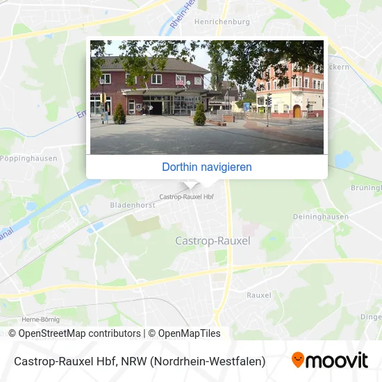 Castrop-Rauxel Hbf Karte