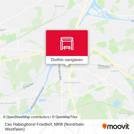 Cas Habinghorst Friedhof Karte