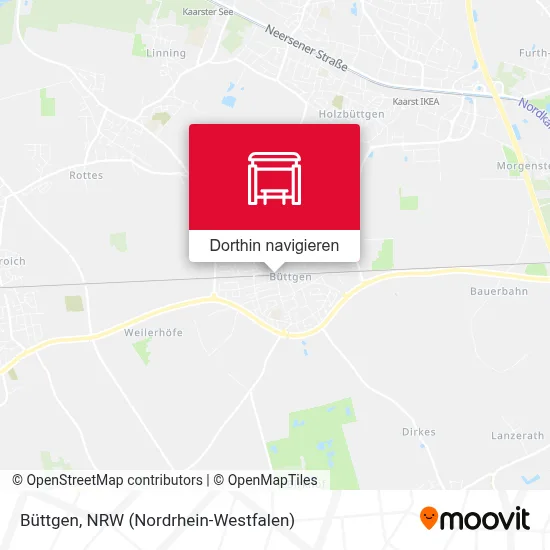 Büttgen Karte