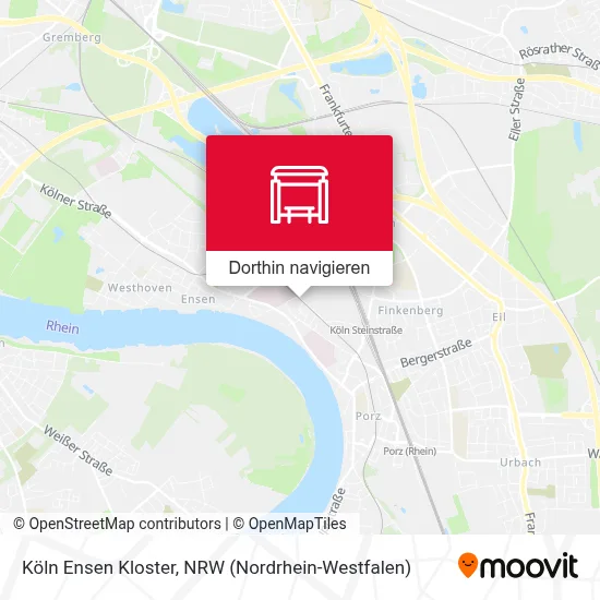 Köln Ensen Kloster Karte