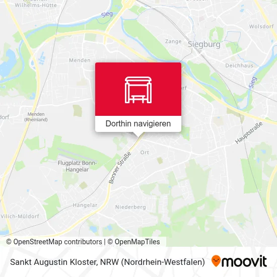 Sankt Augustin Kloster Karte