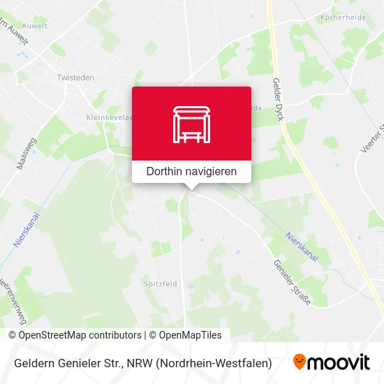 Geldern Genieler Str. Karte