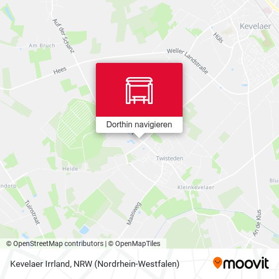 Kevelaer Irrland Karte