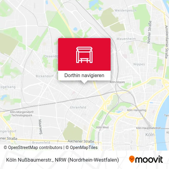 Köln Nußbaumerstr. Karte