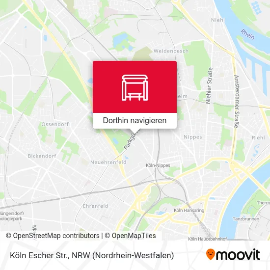 Köln Escher Str. Karte