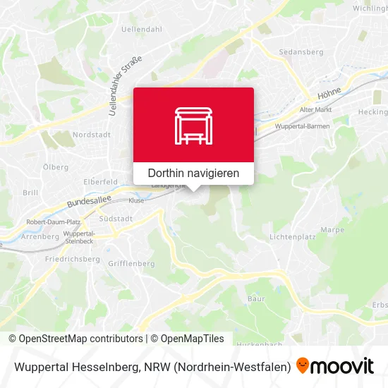 Wuppertal Hesselnberg Karte