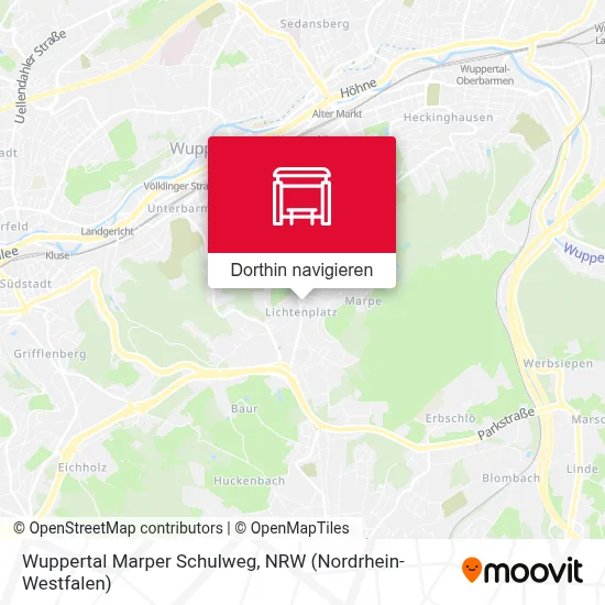 Wuppertal Marper Schulweg Karte