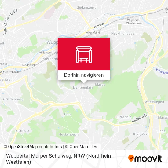Wuppertal Marper Schulweg Karte
