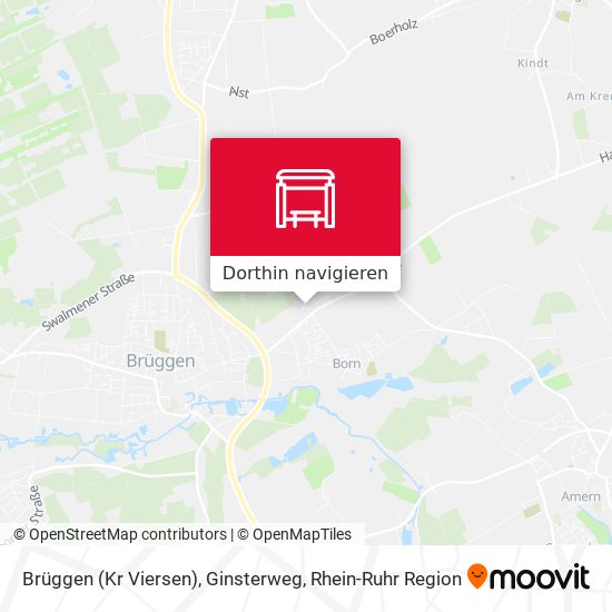 Brüggen (Kr Viersen), Ginsterweg Karte