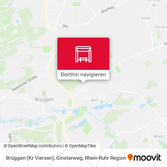 Brüggen (Kr Viersen), Ginsterweg Karte