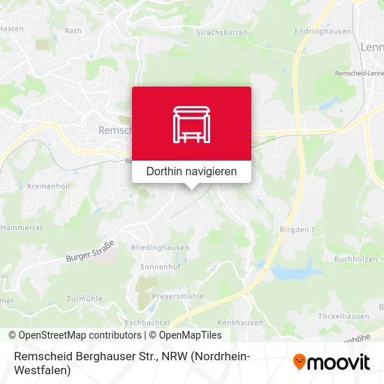 Remscheid Berghauser Str. Karte