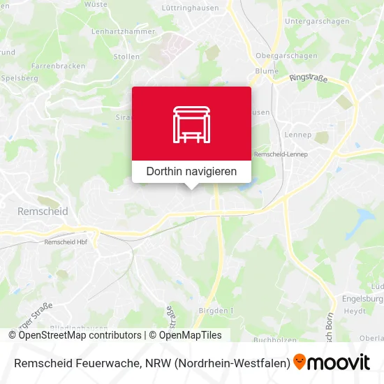 Remscheid Feuerwache Karte