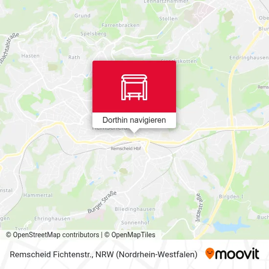 Remscheid Fichtenstr. Karte