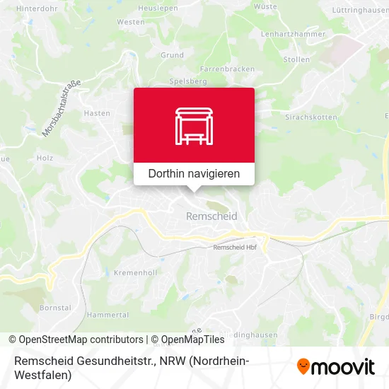 Remscheid Gesundheitstr. Karte