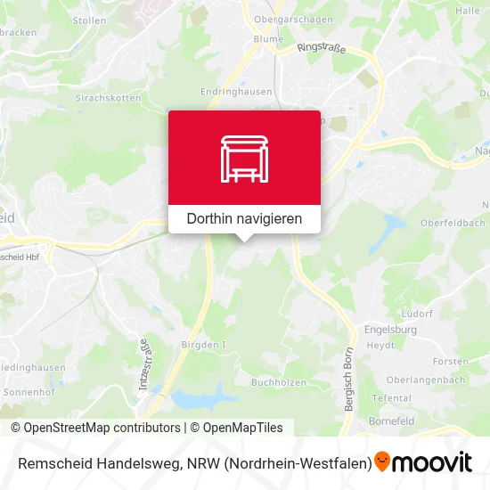 Remscheid Handelsweg Karte