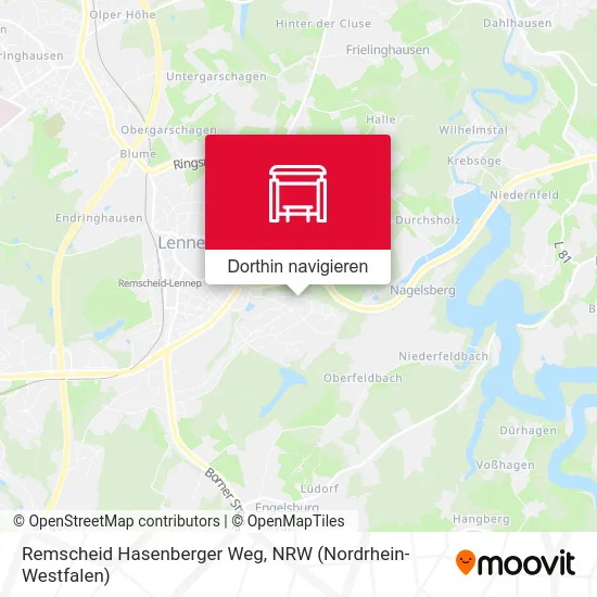 Remscheid Hasenberger Weg Karte