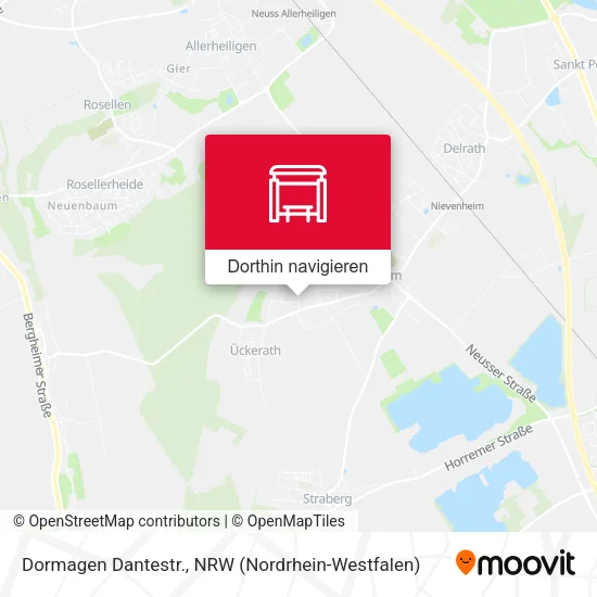 Dormagen Dantestr. Karte