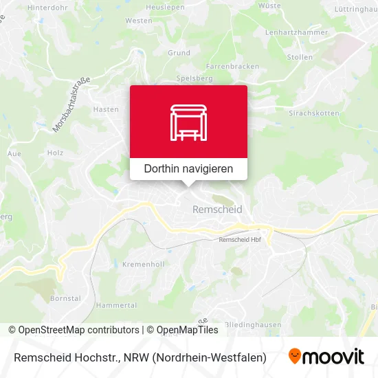 Remscheid Hochstr. Karte