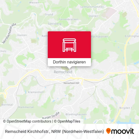 Remscheid Kirchhofstr. Karte