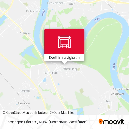 Dormagen Uferstr. Karte