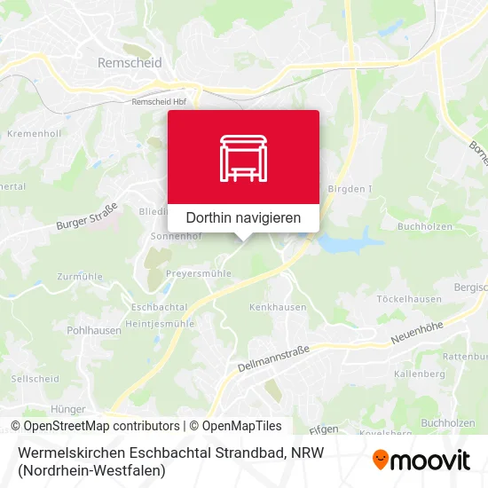 Wermelskirchen Eschbachtal Strandbad Karte