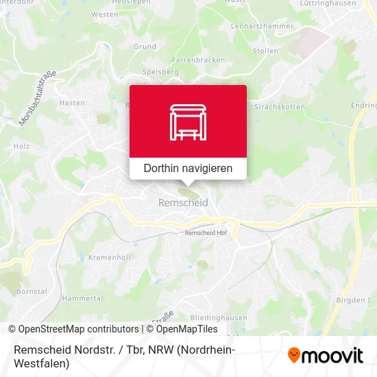 Remscheid Nordstr. / Tbr Karte