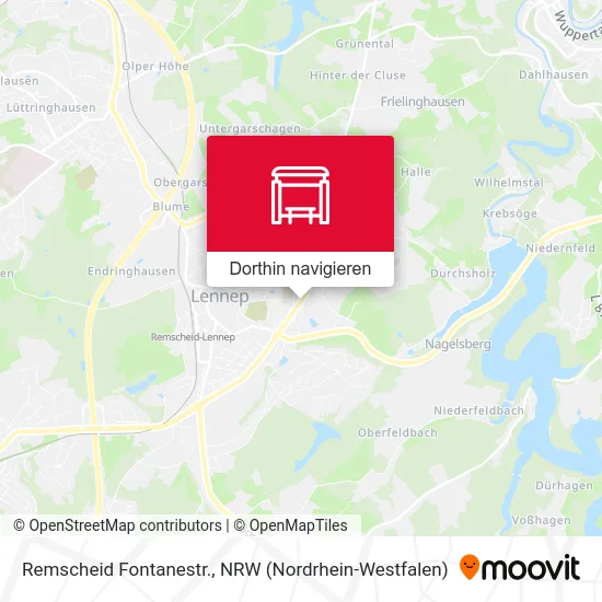 Remscheid Fontanestr. Karte