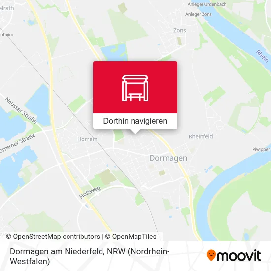 Dormagen am Niederfeld Karte