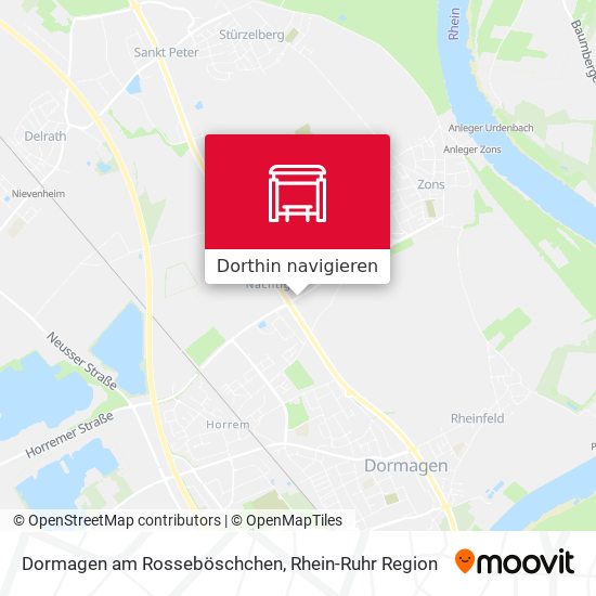 Dormagen am Rosseböschchen Karte
