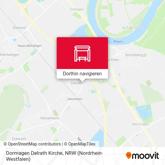 Dormagen Delrath Kirche Karte