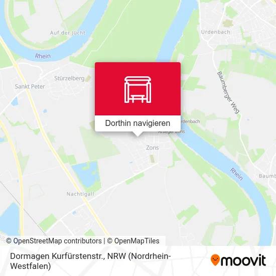 Dormagen Kurfürstenstr. Karte