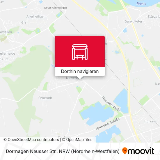 Dormagen Neusser Str. Karte