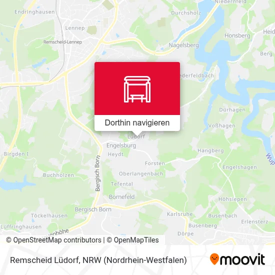 Remscheid Lüdorf Karte